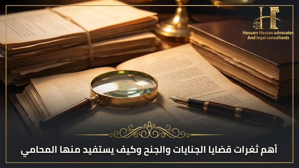 أهم ثغرات قضايا الجنايات والجنح وكيف يستفيد منها المحامي